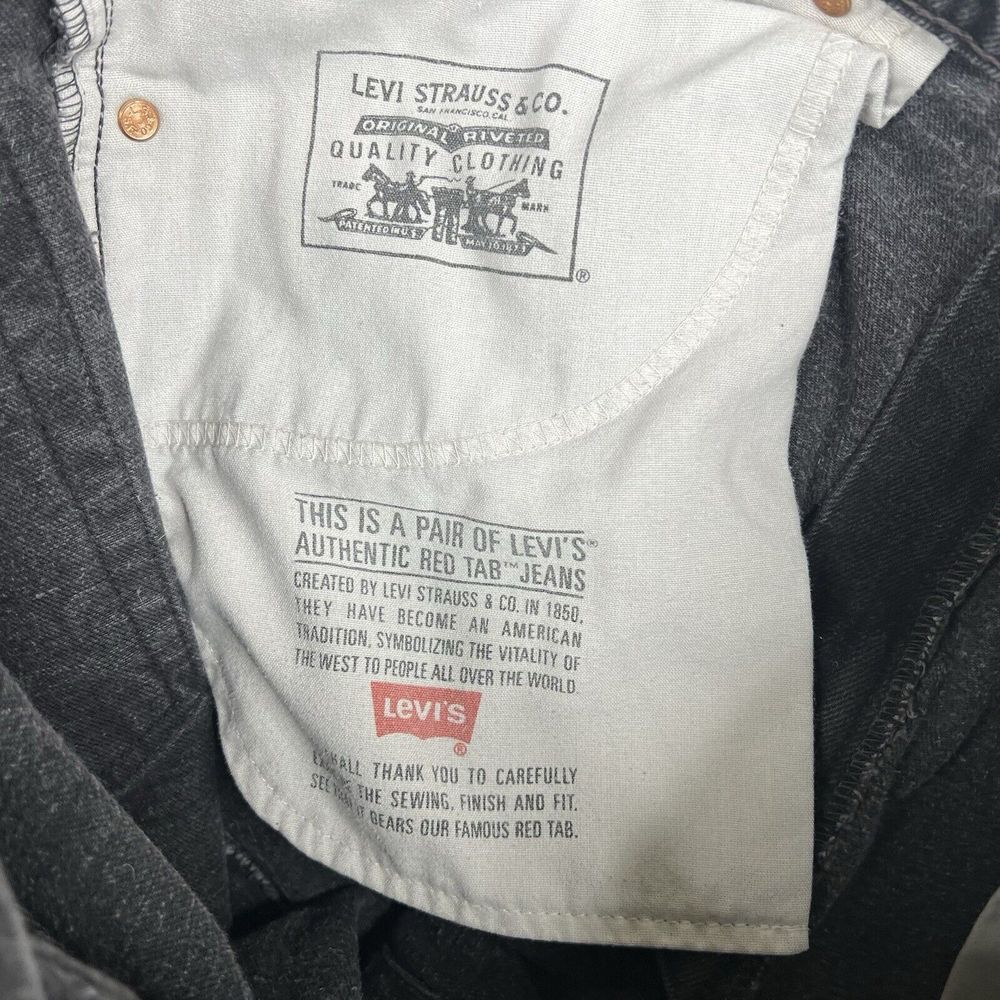 Vintage Levis Jeans‎ Mens 38x30 Black Faded 550 Relaxed Straight Y2K Denim USA - Picture 13 of 14